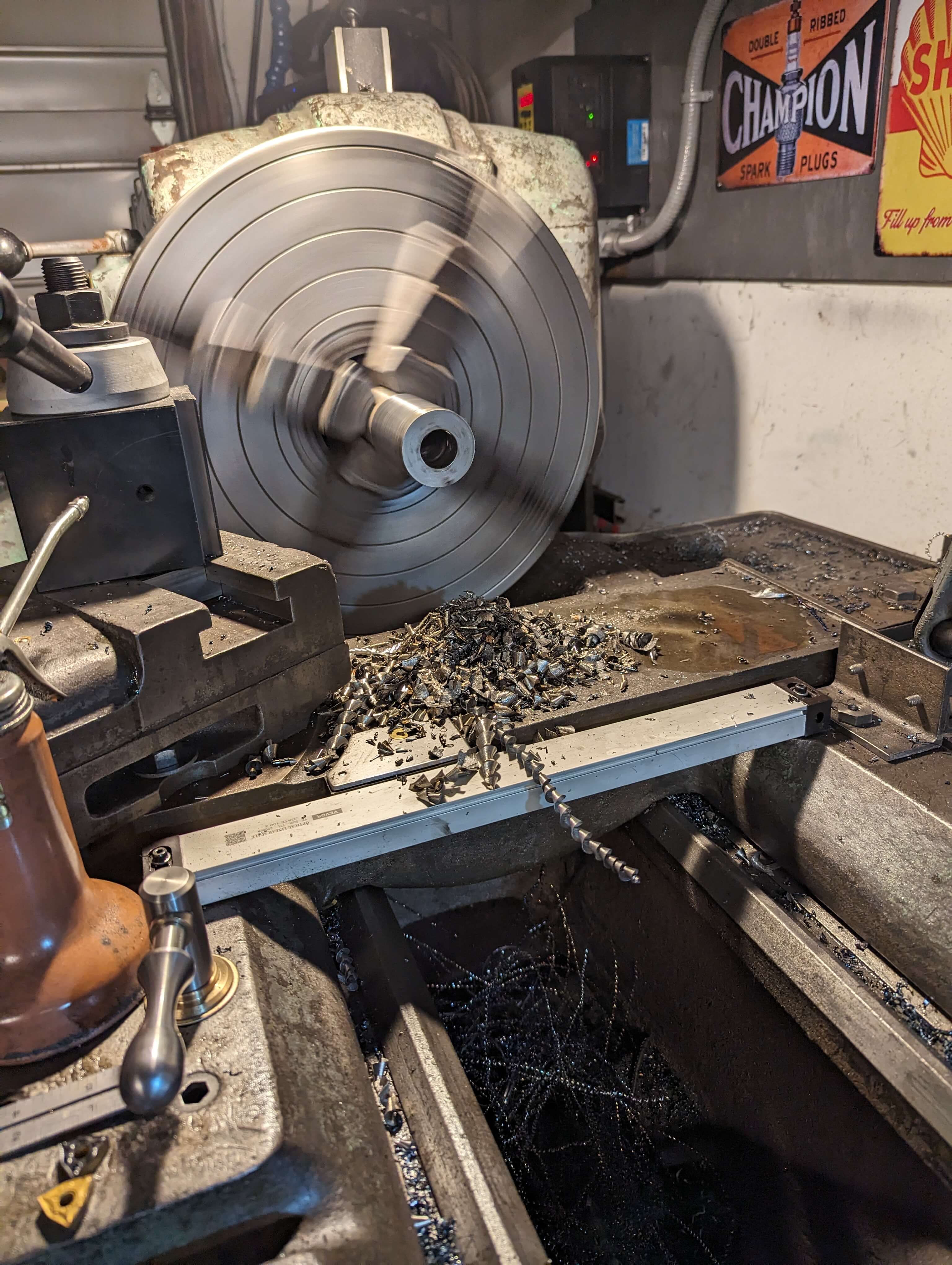 Stellar Metal Machine Shop Lathe in Motion